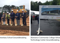 Groundbreaking Ceremonies for Rogers Lane ES and Alamance Community College
