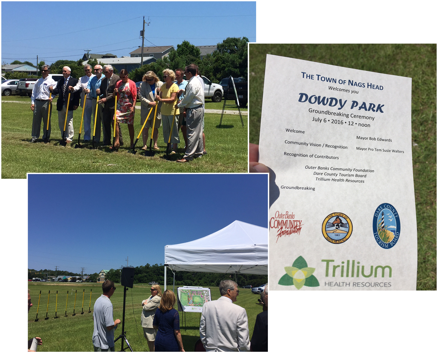 Town of Nags Head Dowdy Park Groundbreaking Ceremony