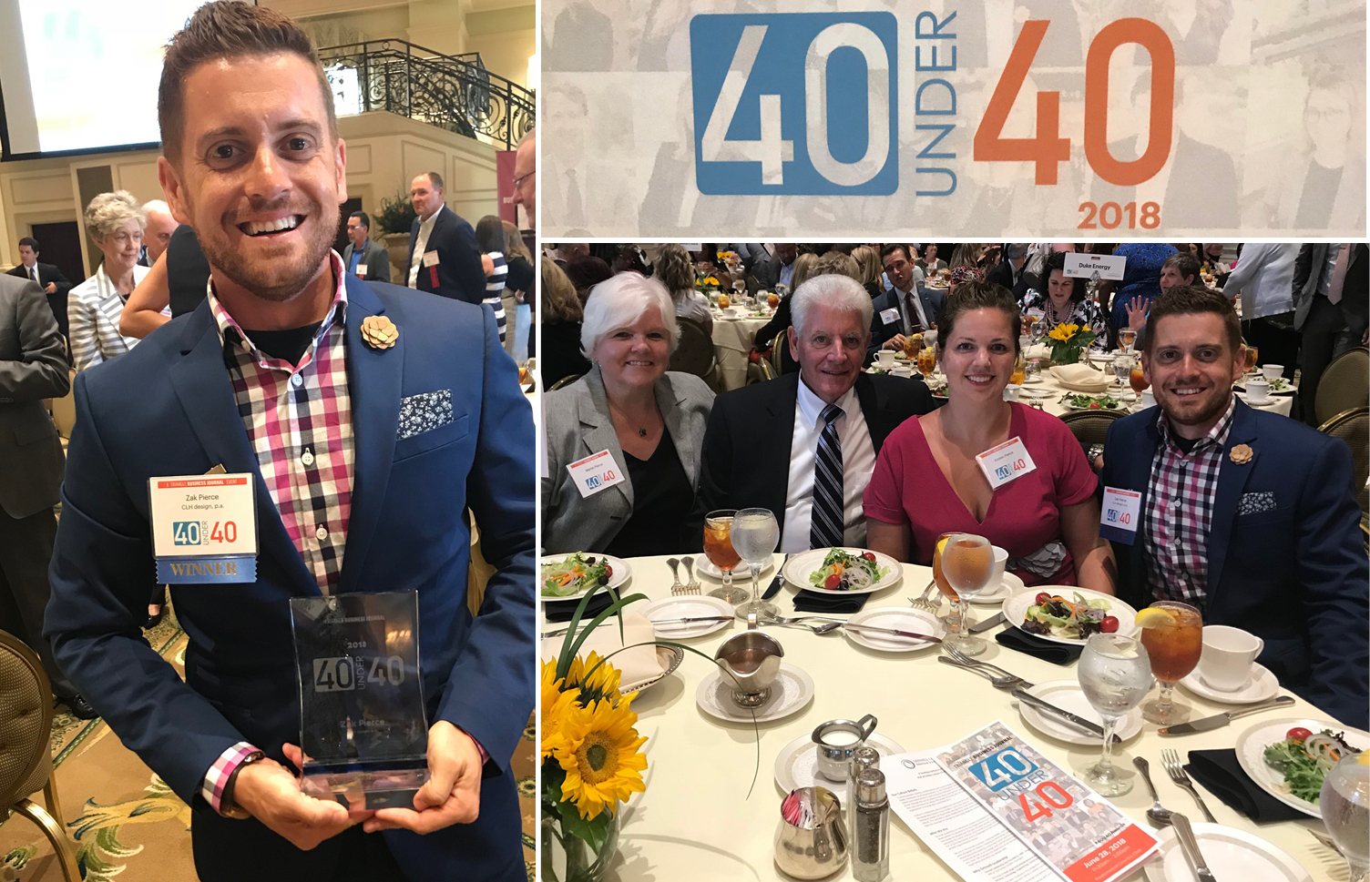 Celebrating Zak Pierce’s 40 Under 40 Award